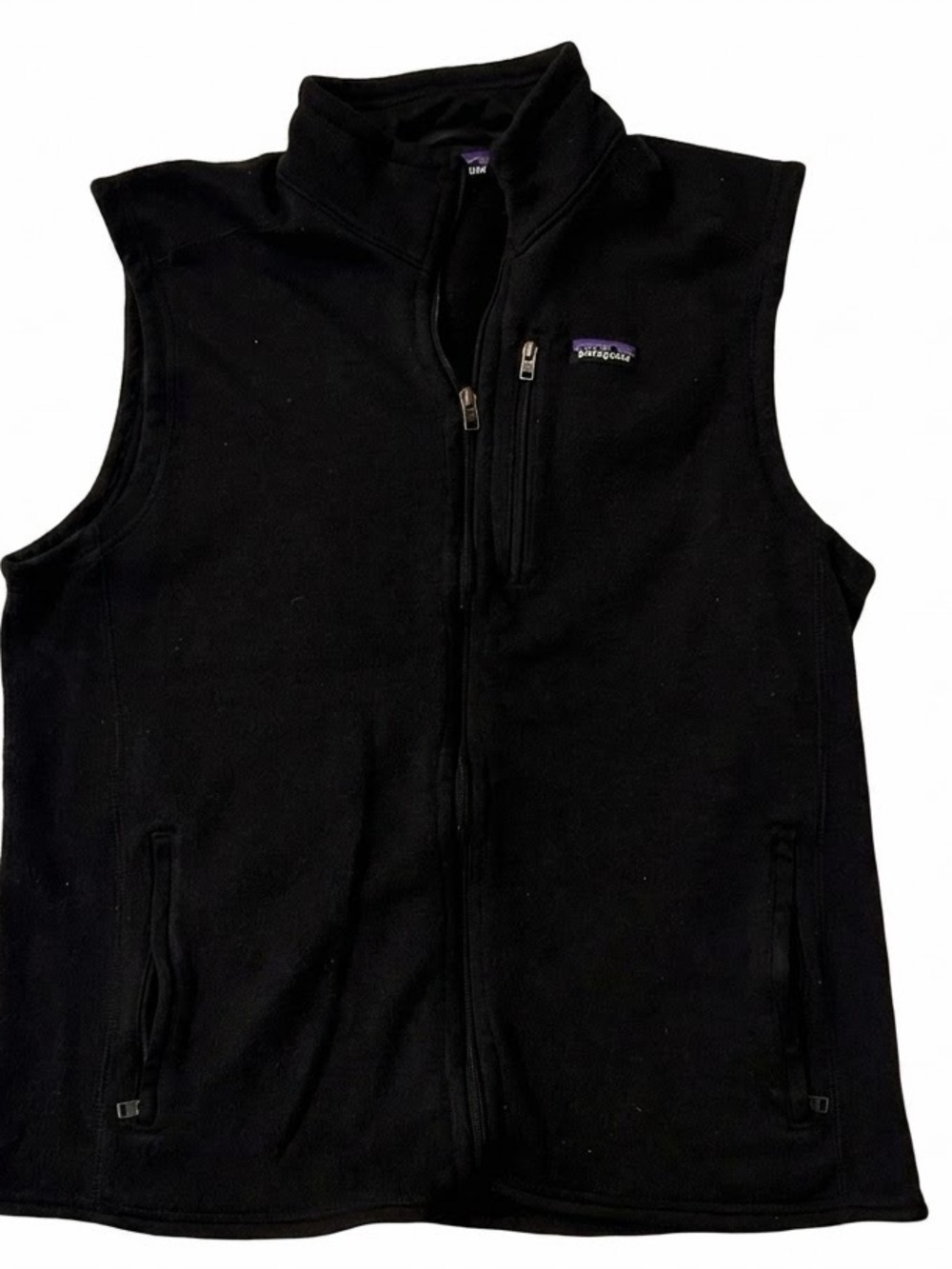 Patagonia Men’s Black Zip-Up Fleece Vest